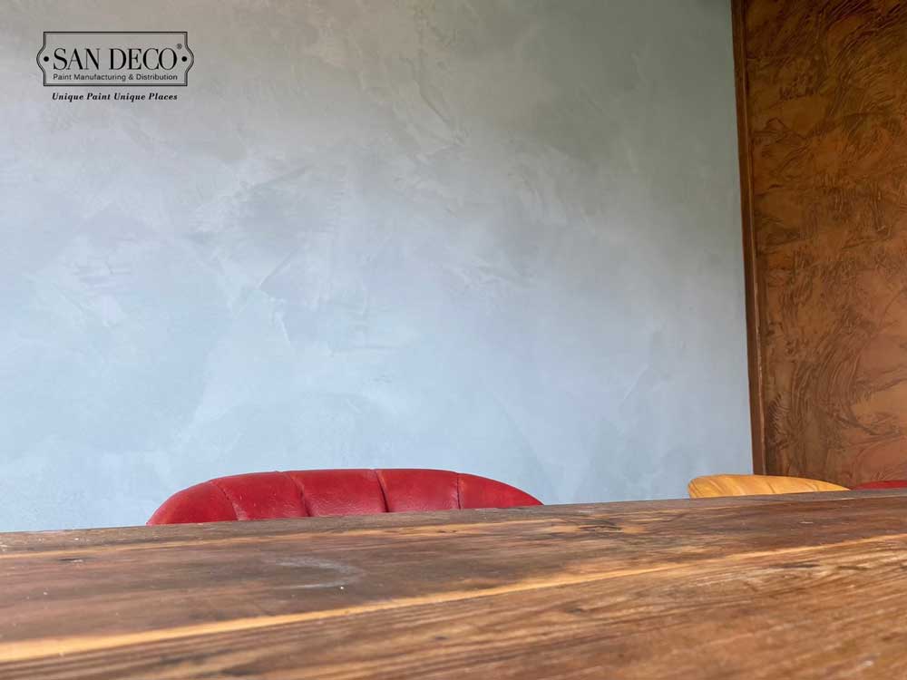 自然石・コンクリートのような落ち着いた風合いの内装塗装